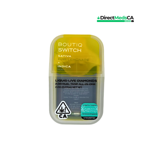 Boutiq Switch (2g) - Sativa Pink Lemonade + Indica Mango - Image 2
